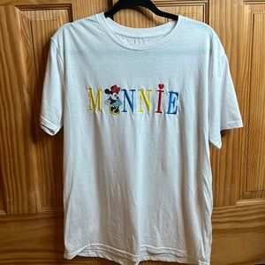 Mickey & Co Disney Minnie Embroidered T-Shirt Unisex